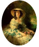 Franz Xaver Winterhalter Eugenie of Montijo, Empress of France France oil painting artist